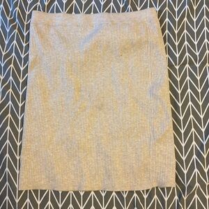 Off White Ribbed Aritzia Wilfred Reso Mini Skirt